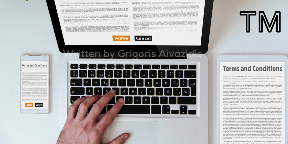 Grigoris Aivazidis drafting terms and conditions